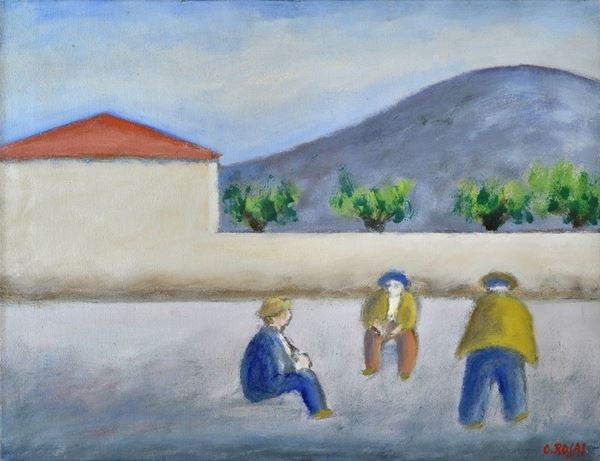 Ottone Rosai - Tre uomini e il monte