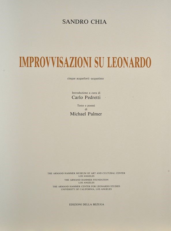 Sandro Chia - Improvvisazioni su Leonardo