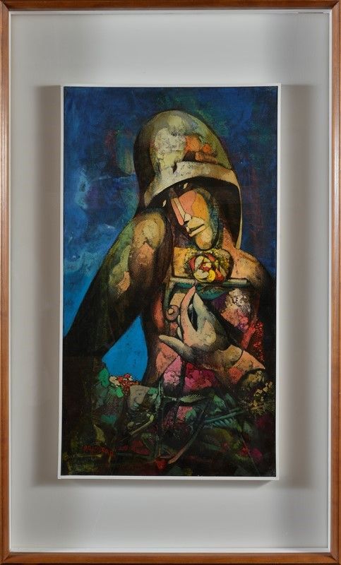 Alfio Rapisardi - Figura con Fiori