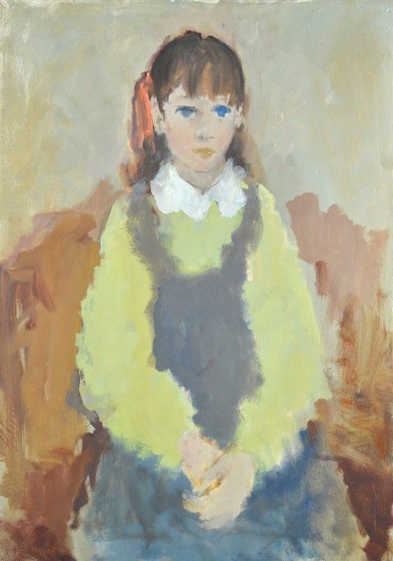 Angiolo Liverini - Ritratto di fanciulla