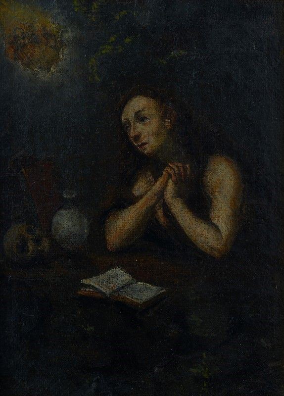 Scuola Veneta, XVII sec. - Maddalena penitente