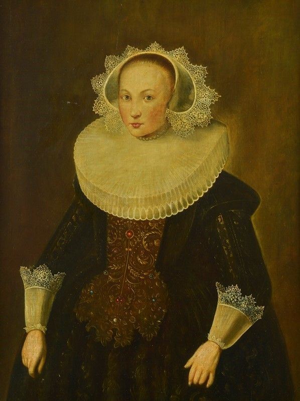 Scuola Olandese, XVII sec. - Ritratto di dama
