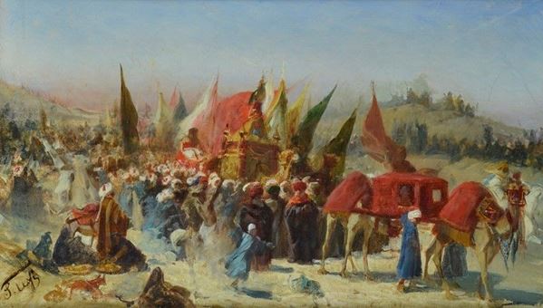 Stefano Ussi - Carovana araba