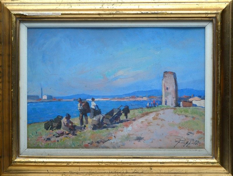 Cafiero Filippelli - Marina con Figure