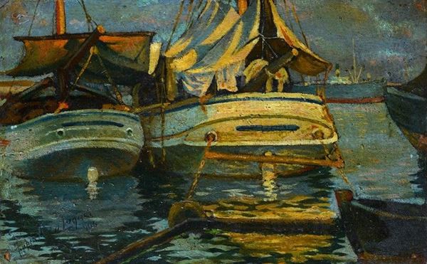 Cafiero Filippelli - Barche in porto