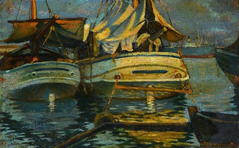 Cafiero Filippelli - Barche in Porto