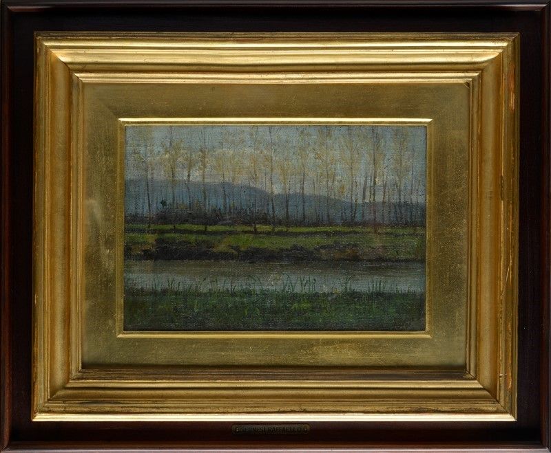 Raffaello Sernesi - L' Arno alle Cascine