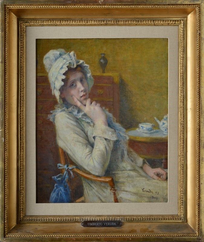 Umberto Veruda - Signora Seduta