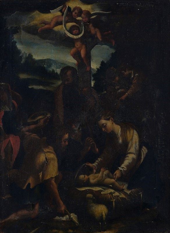 Scuola Veneta, XVI - XVII Sec. - Natività
