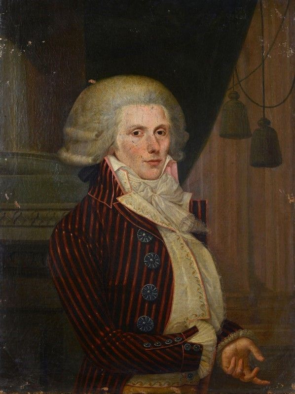 Scuola Inglese, XVIII sec. - Ritratto di nobiluomo