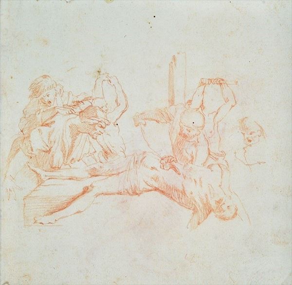 Attr. a Pietro Testa detto Il Lucchesino - Martirio di Sant&#39;Erasmo 