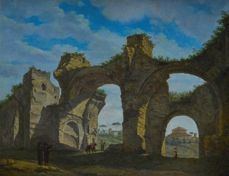 Anonimo, XIX Sec. - Rovine Romane