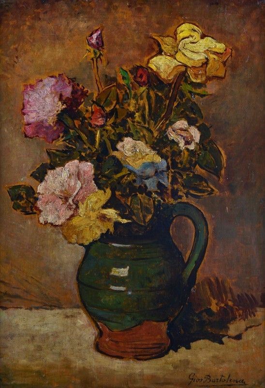 Giovanni Bartolena - Vaso di fiori