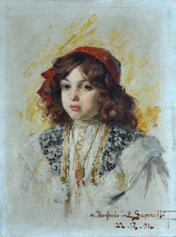 Edgardo Saporetti - Ritratto di Bambino