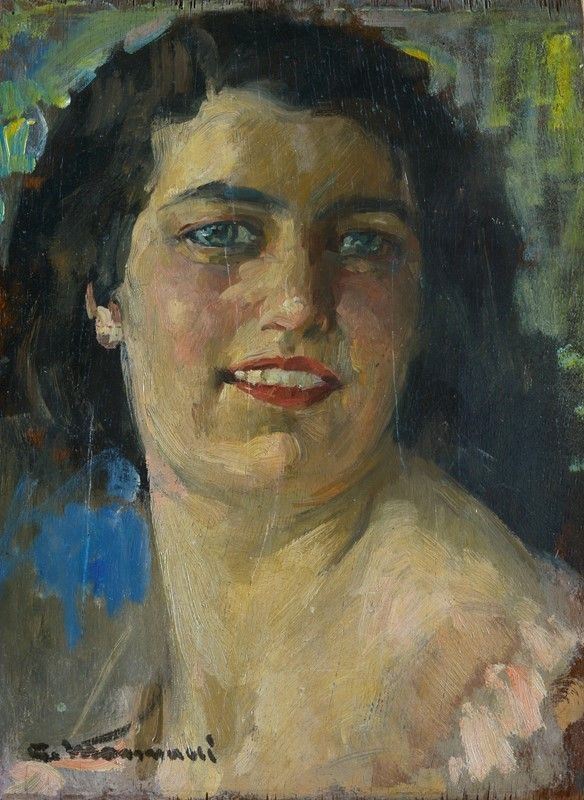 Cipriano Mannucci - Volto di donna