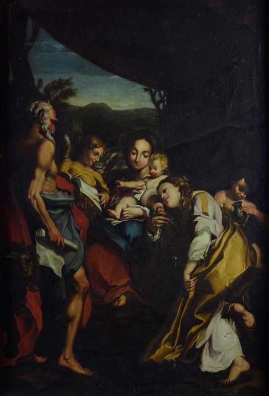 da Correggio - Madonna con bambino e Santi