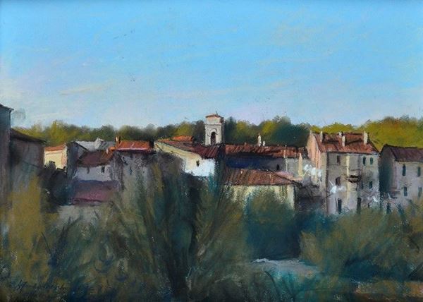 Alfredo Meschi - Veduta lucchese (dal convento delle monache benedettine)