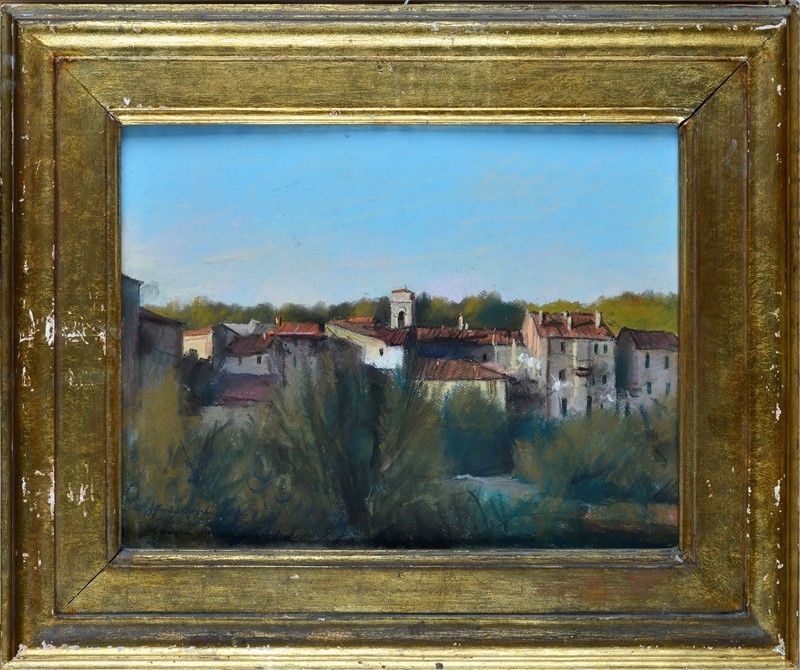 Alfredo Meschi - Veduta Lucchese (dal Convento delle Monache Benedettine)