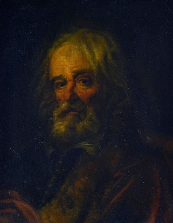 Anonimo, XIX sec. - Portrait of man with beard