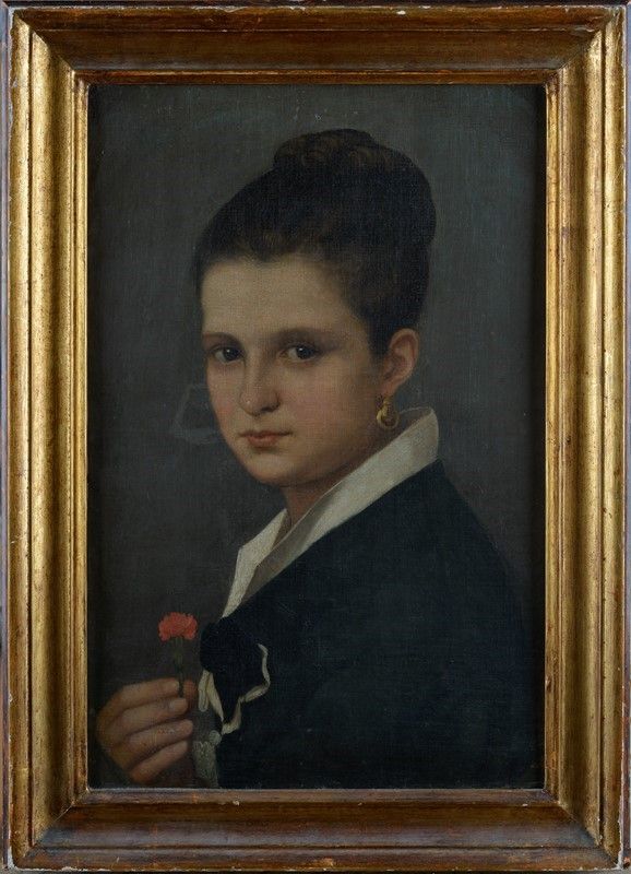 Anonimo, XIX Sec. - Ritratto Femminile