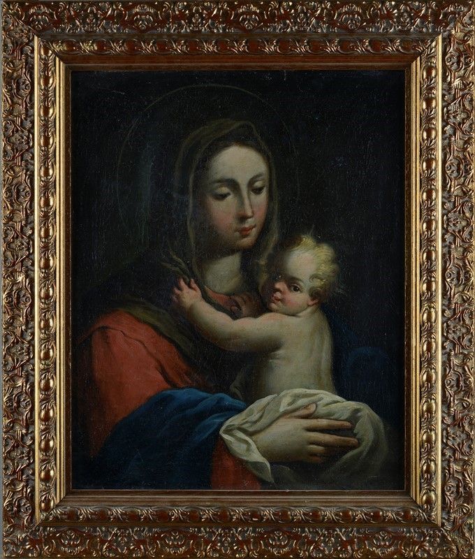 Anonimo, XVIII Sec. - Madonna con il Bambino