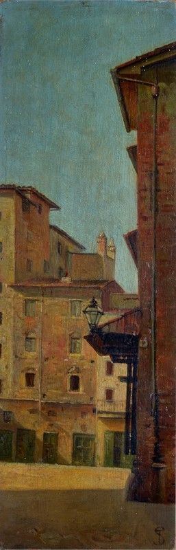 Attr. a Telemaco Signorini - Scorcio fiorentino