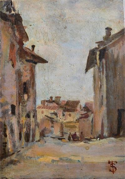 Paesaggio con Case