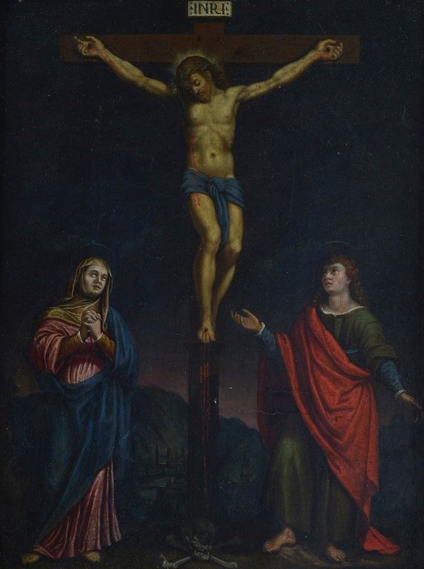 Anonimo, XVI Sec. - Cristo tra i Dolenti