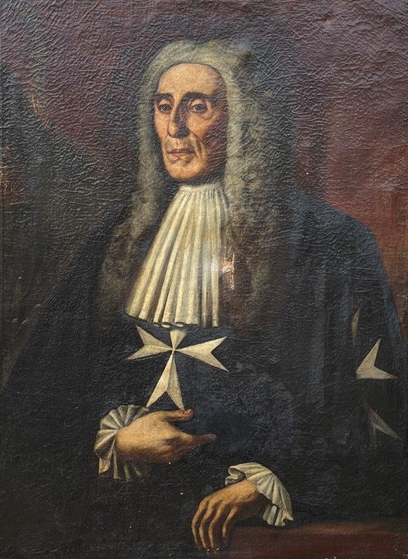 Attr. a Giuseppe Bonito - Ritratto di Cavaliere di Malta 