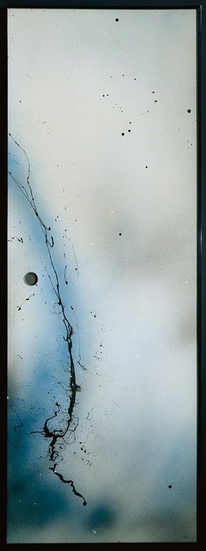 Lucio Fontana : Wardrobe door  (1952-1953)  - Mixed technique on glass - Auction Modern and Contemporary art - II - Galleria Pananti Casa d'Aste