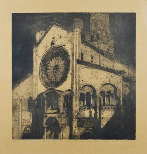 Ubaldo Magnavacca - Modena - Frontone del Duomo