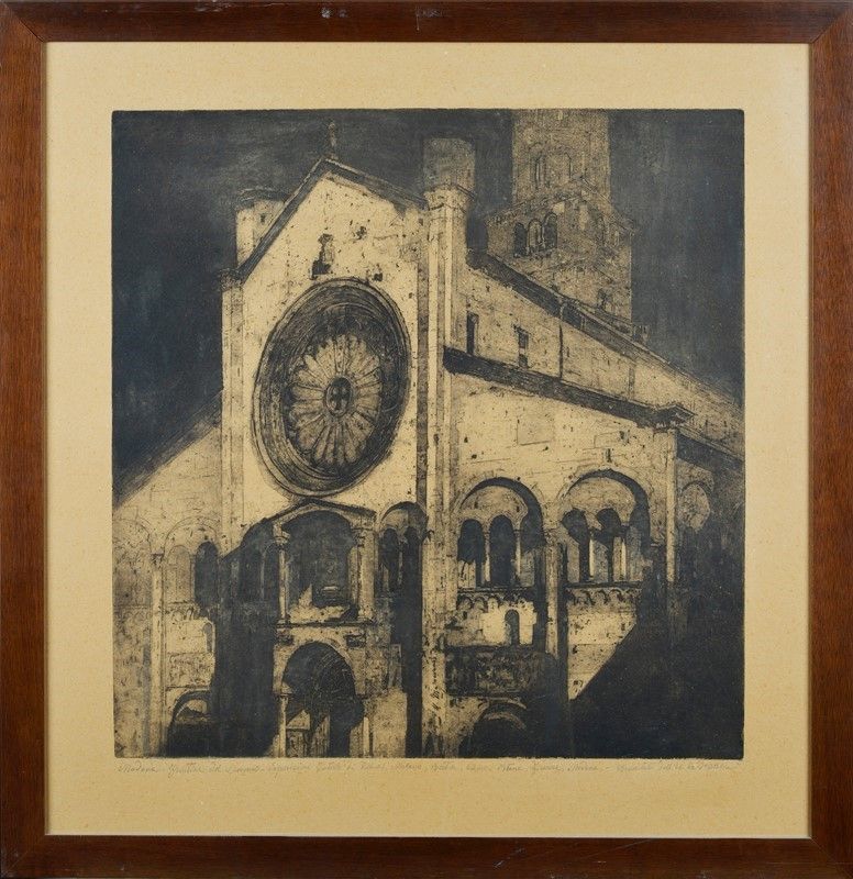 Ubaldo Magnavacca - Modena - Frontone del Duomo