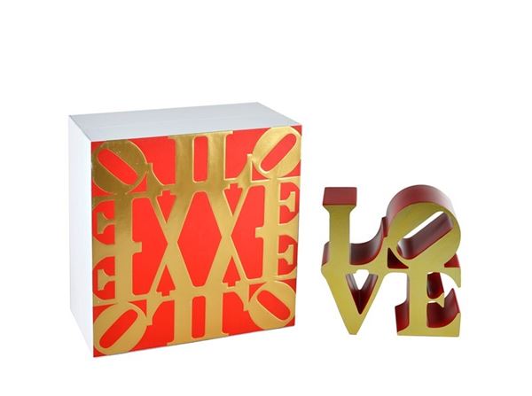 Robert Indiana - Love Red Gold