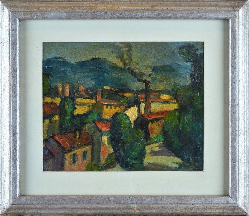 Carlo Severa - Paesaggio con Fabbrica