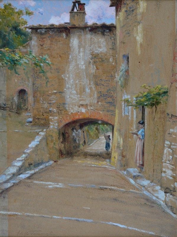 Adolfo Tommasi - Scorcio di paese
