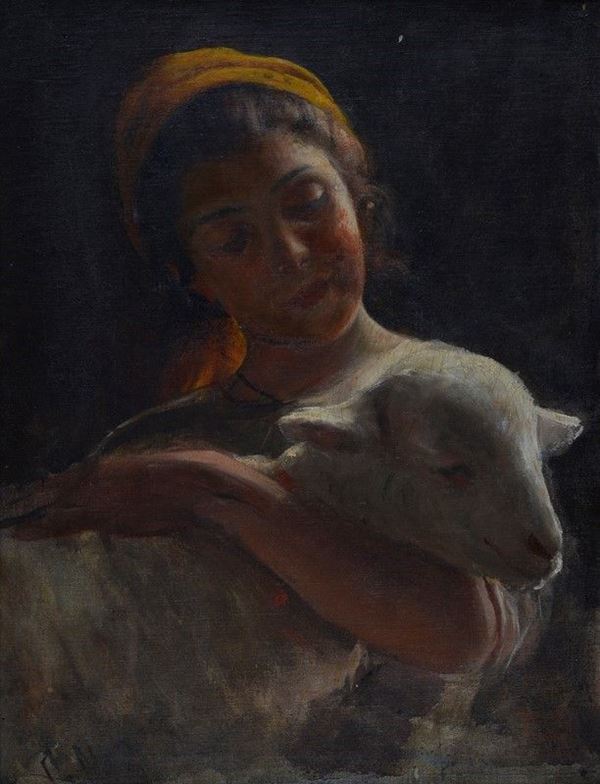 Giuseppe Magni - Ritratto di pastorella