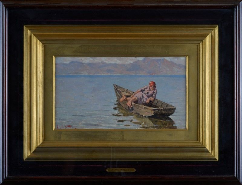 Angiolo Tommasi - Riposo al Lago