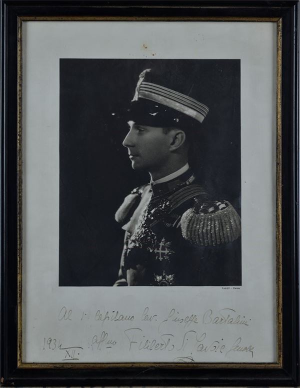 Autographed photograph of Emanuele Filiberto di Savoia Genova  - Auction Antique Arms & Militaria - Galleria Pananti Casa d'Aste