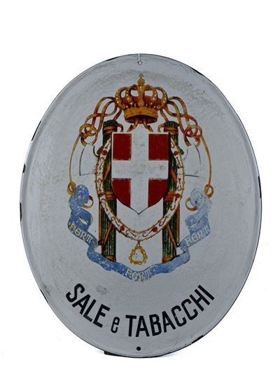 Targa per Rivendita "sali e Tabacchi"