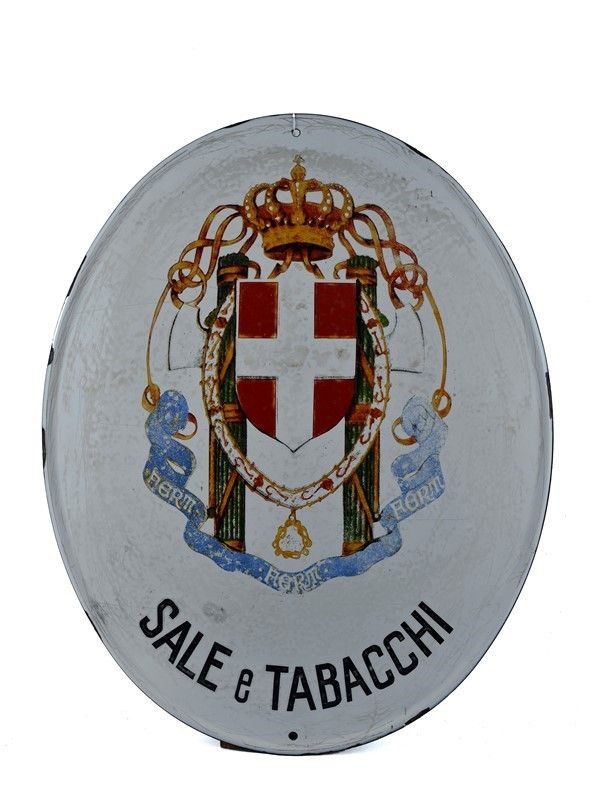 Targa per rivendita "Sali e tabacchi"