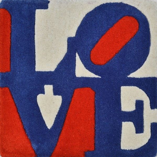 Robert Indiana : Czech Love  (2006)  - Tappeto in lana a colori - Asta ARTE MODERNA E CONTEMPORANEA - II - Galleria Pananti Casa d'Aste