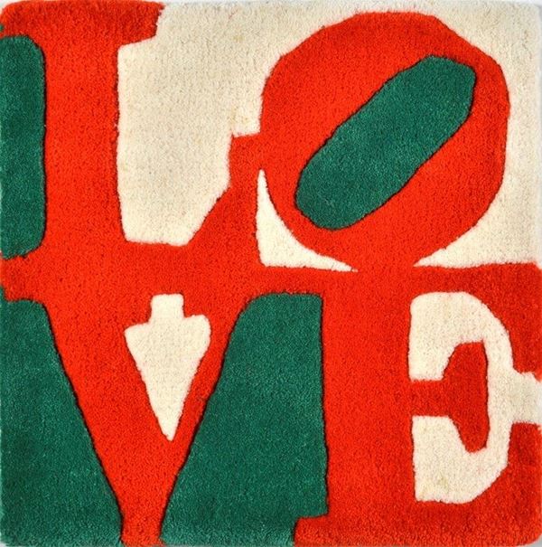 Robert Indiana : Magyar Love  (2006)  - Tappeto in lana a colori - Asta ARTE MODERNA E CONTEMPORANEA - II - Galleria Pananti Casa d'Aste