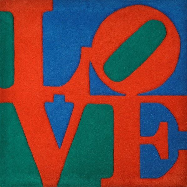 Robert Indiana : Classic Love  (2006)  - Tappeto in lana a colori - Asta ARTE MODERNA E CONTEMPORANEA - II - Galleria Pananti Casa d'Aste