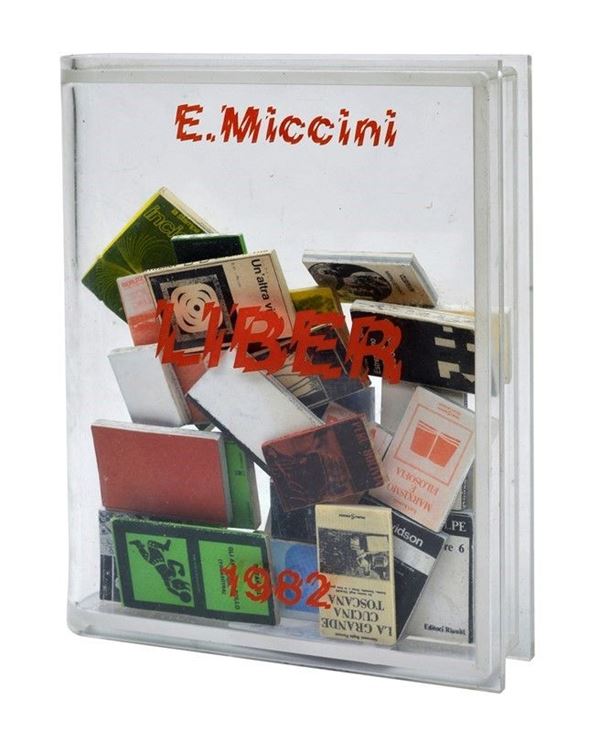 Eugenio Miccini : Liber 1982  - Plastica e cartone - Asta ARTE MODERNA E CONTEMPORANEA - II - Galleria Pananti Casa d'Aste
