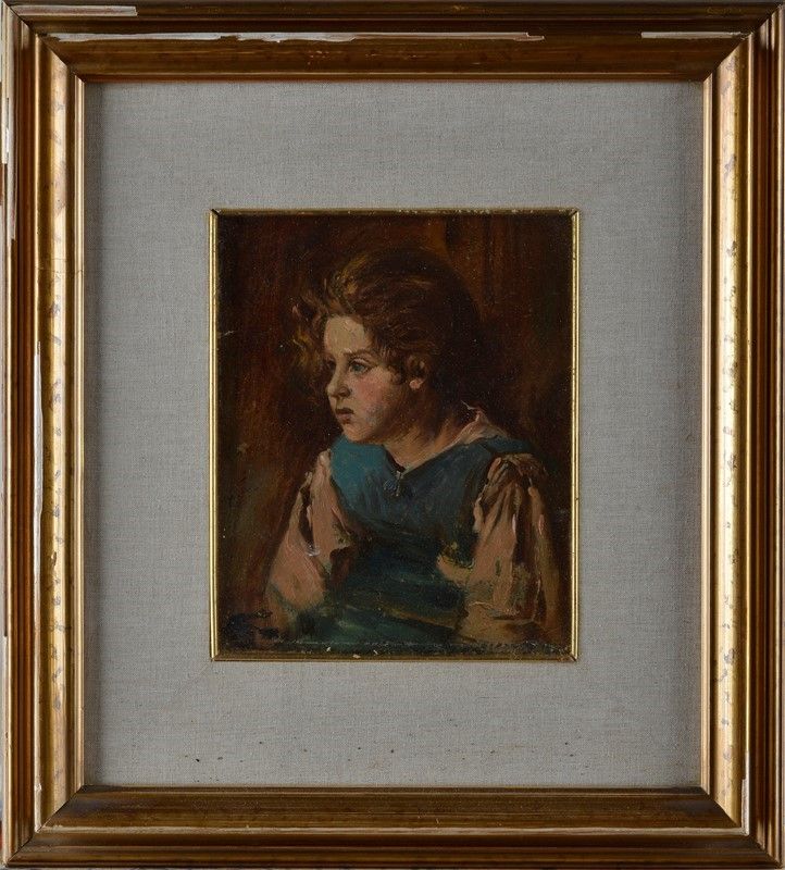 Anonimo, XIX - XX Sec. - Ritratto di Bambina