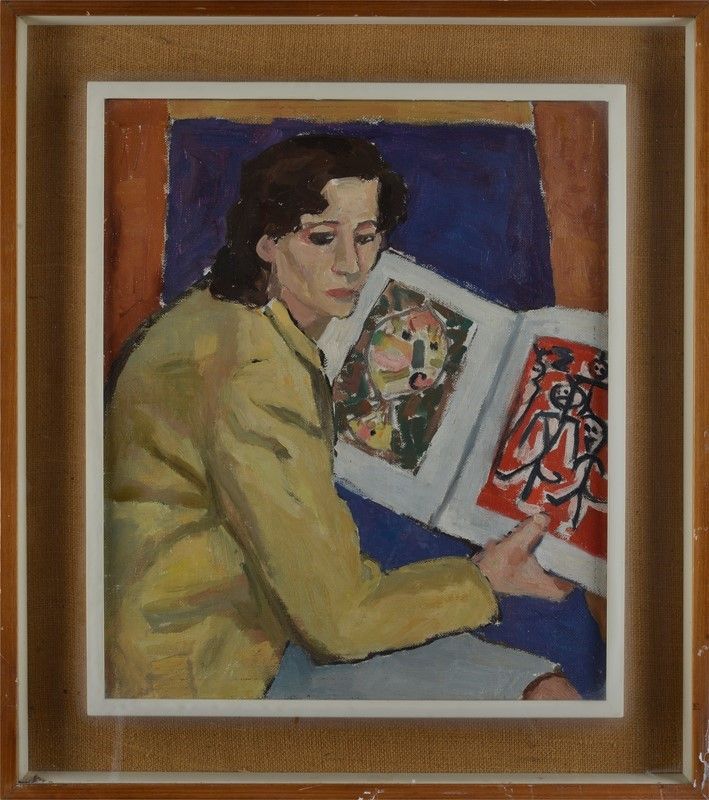 Anonimo, XX Sec. - Donna con Libro