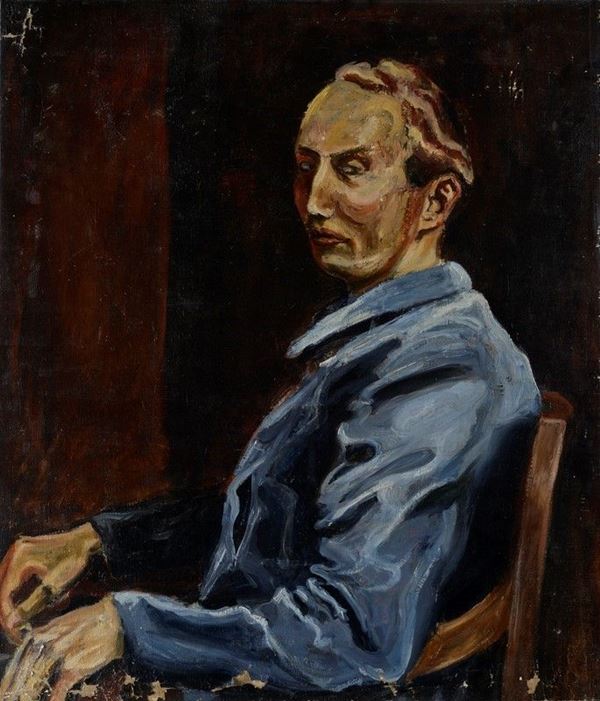 Anonimo, XX sec. - Portrait of seated man