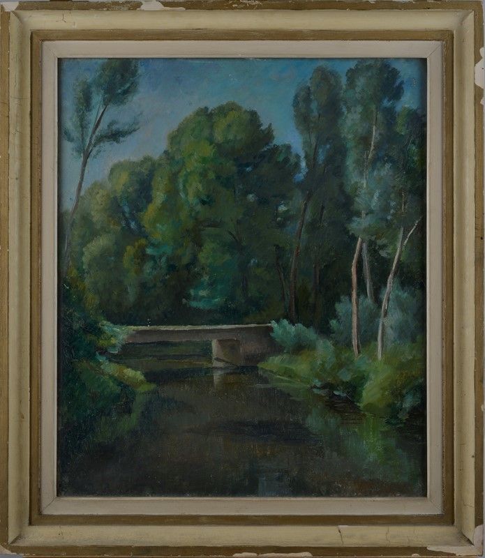 Raffaele De Grada - Paesaggio Fluviale