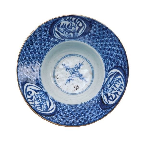Scodella in porcellana bianco blu