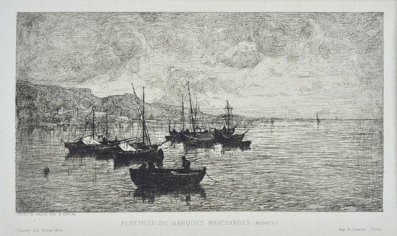 Adolphe Appian - Flotille De Barques Marchandes (monaco)